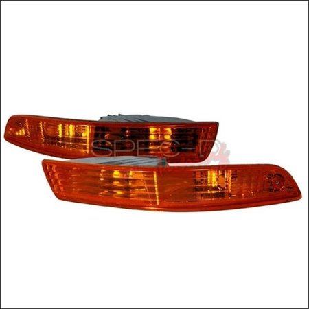 OVERTIME Bumper Lights for 94 to 97 Acura Integra; Amber - 6 x 12 x 18 in. OV126185